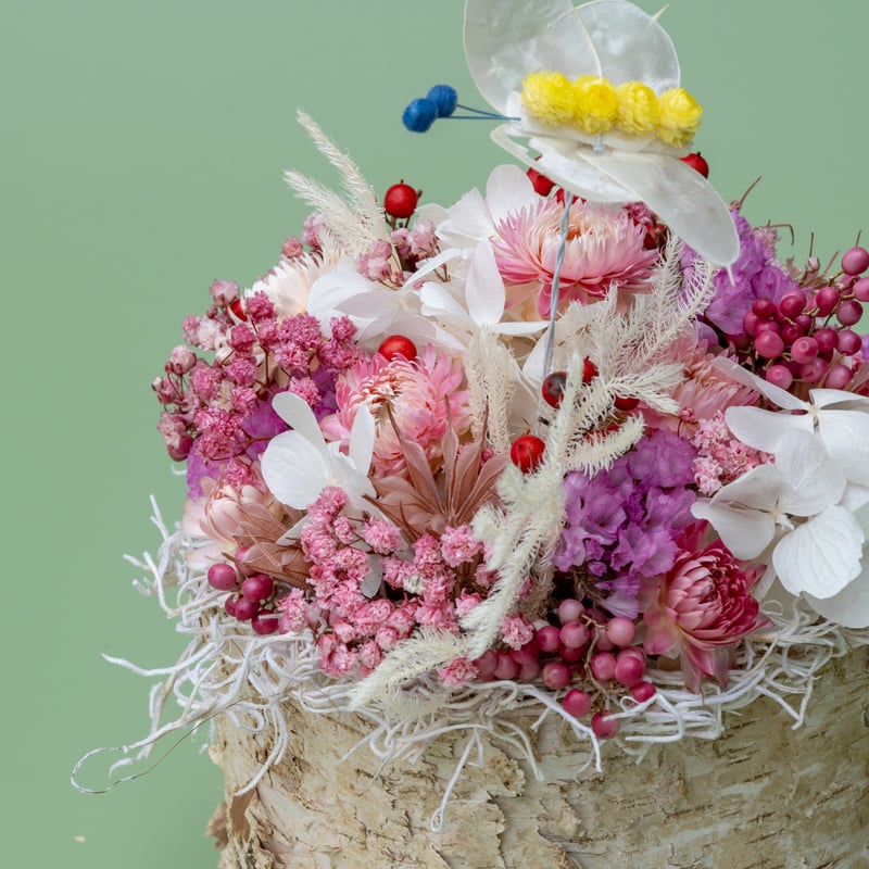 ドライフラワー白樺アレンジ 