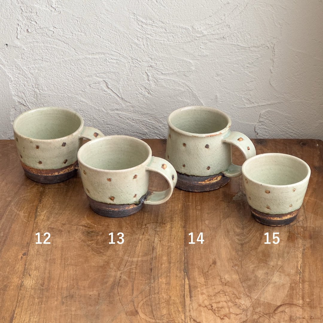 カップ（ドット）（12～15）【加藤祥孝】※一点もの | ドライフラワーと
