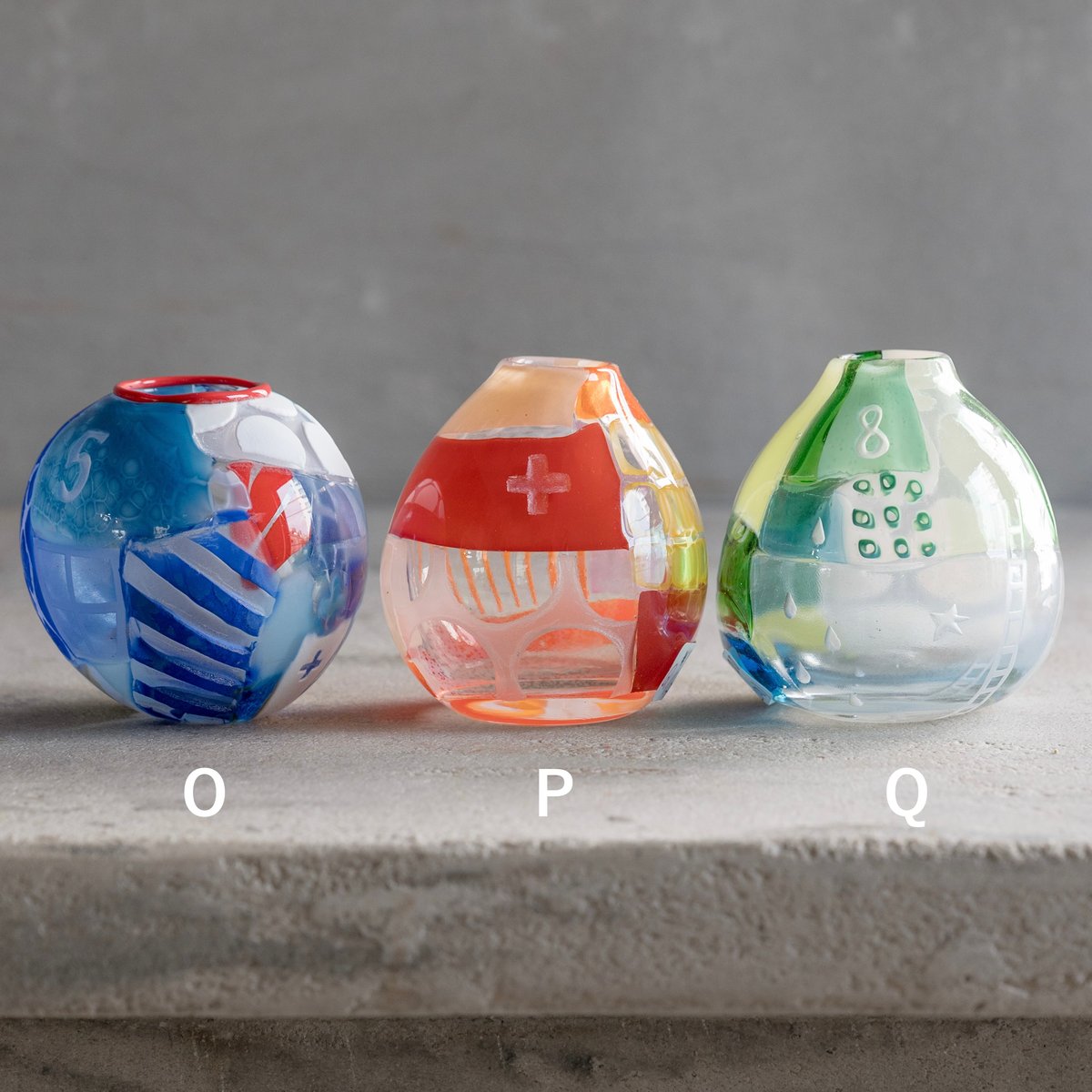 ※※アンリ　ヴィンテージ小さな小さな天使たち 4体＋イタリア 象嵌 細工 箱※※ パッチワーク（一輪挿し）【安達寿英】 ※1点もの | ドライ