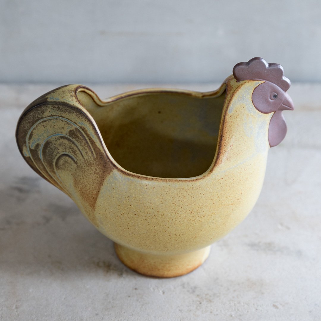 リサ・ラーソン×かしわ窯】にわとりのエッグカップ（大