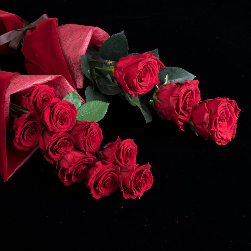 *バラ売り可* 適者生存　 EXO日本語2枚セット バラ9本のROSE BOX🌹「いつも一緒にいよう」 | ドライフラワーと