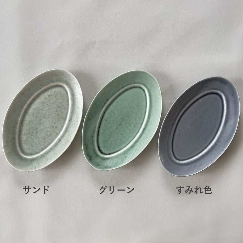 すずきあきこ　オーバル　ピンク皿 すずきあきこ オーバル ピンク皿 すずきあきこオーバルピンク皿
