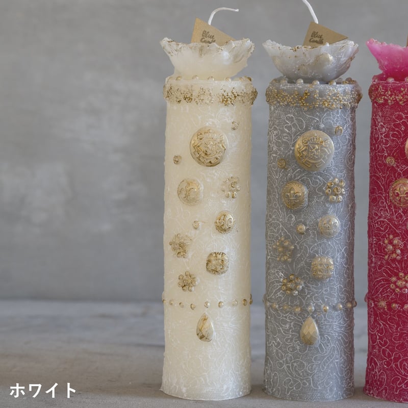 アンティークレースボタン【Blue Candle 】 | TOKYO FANTASTIC オン