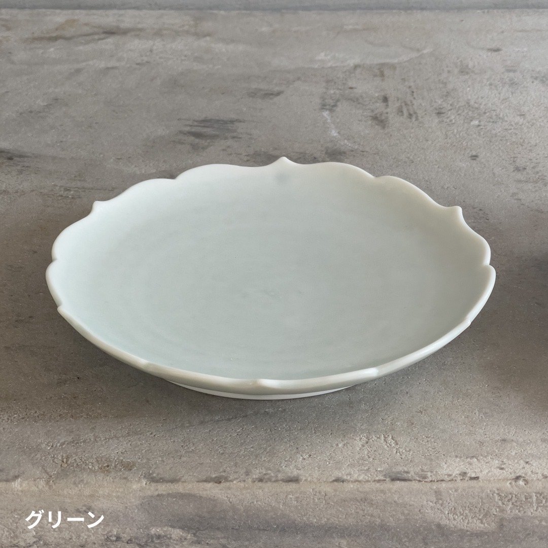 稜花皿 5寸 【町田幸】 | ドライフラワーと、うつわと暮らし。TOKYO