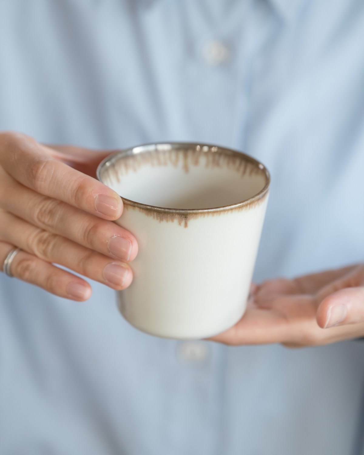 陶芸家　加藤委　青白磁マグカップ 陶芸家 加藤委 青白磁マグカップ