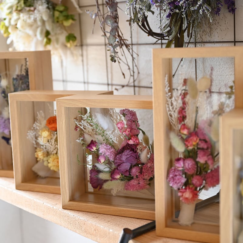 フレームフラワー 正方形・厚めリッチ | ドライフラワーと、うつわと
