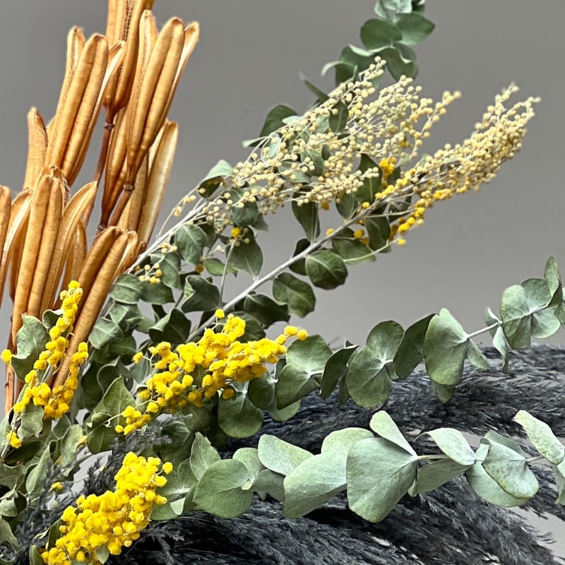 ドライフラワー花材セット 】ミモザ入り！ダークカラー系花材セット