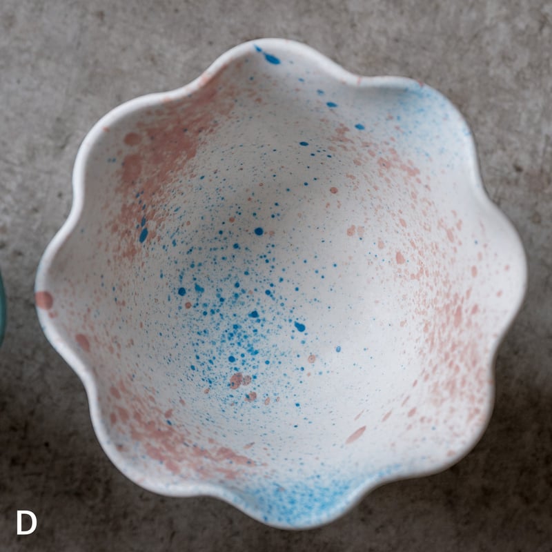 ふりふり足つきカップ【竹村良訓】 ※一点もの | ドライフラワーと
