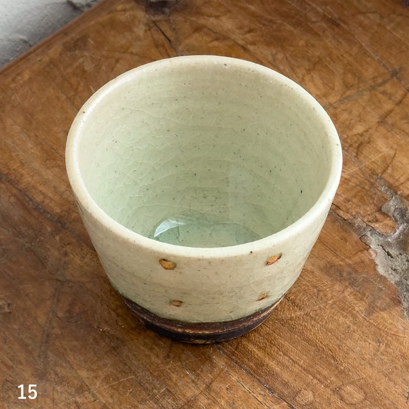 カップ（ドット）（12～15）【加藤祥孝】※一点もの | ドライフラワーと
