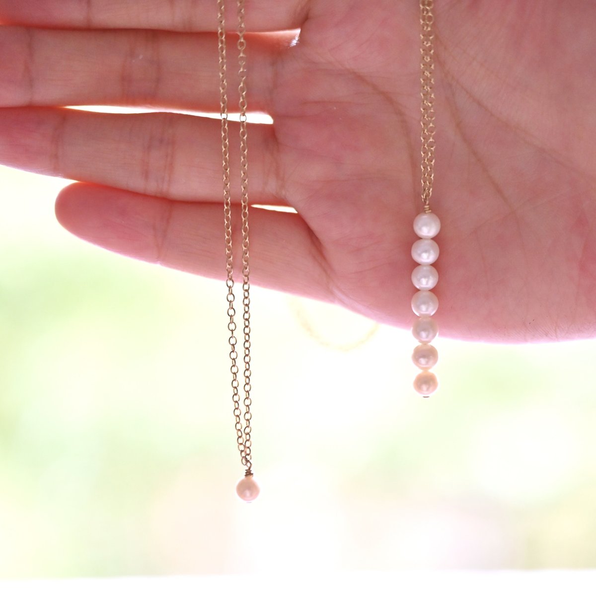 連なるパールネックレス/Yahya | ドライフラワーと、うつわと暮らし 