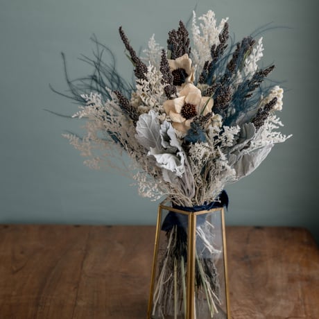 ドライフラワー花瓶付き／群馬県伊勢崎市引き取り限定