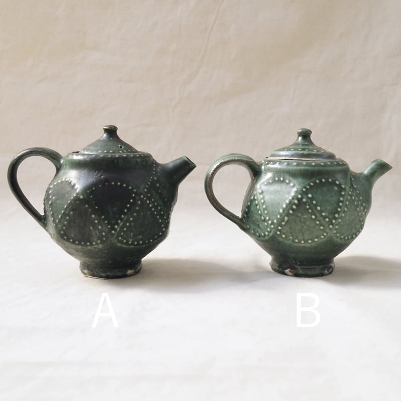 緑釉急須【財満晋平】 | ドライフラワーと、うつわと暮らし。TOKYO