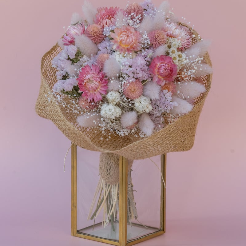 ドライフラワーꕤ︎︎ひまわりとバラと小花いっぱいスワッグꕤ︎︎花束2点セット ドライフラワーꕤ︎︎ひまわりとバラと小花いっぱいスワッグ