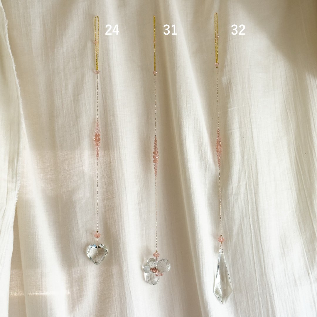 サンキャッチャー（Rose dropsシリーズ24、31、32）【Yuko Morii】※一点