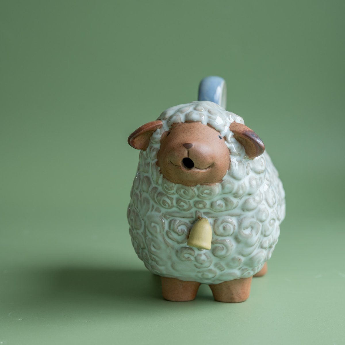 ひつじのポット(Pot A sheep)P62【かしわ窯】 | ドライフラワーと