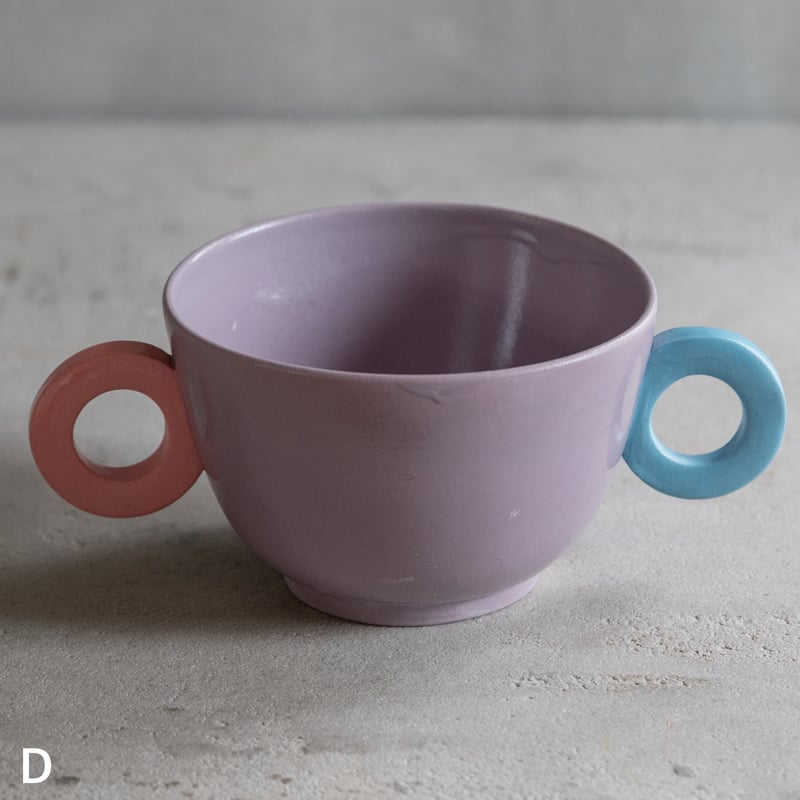 取手付きスープカップ【竹村良訓】 ※一点もの | ドライフラワーと