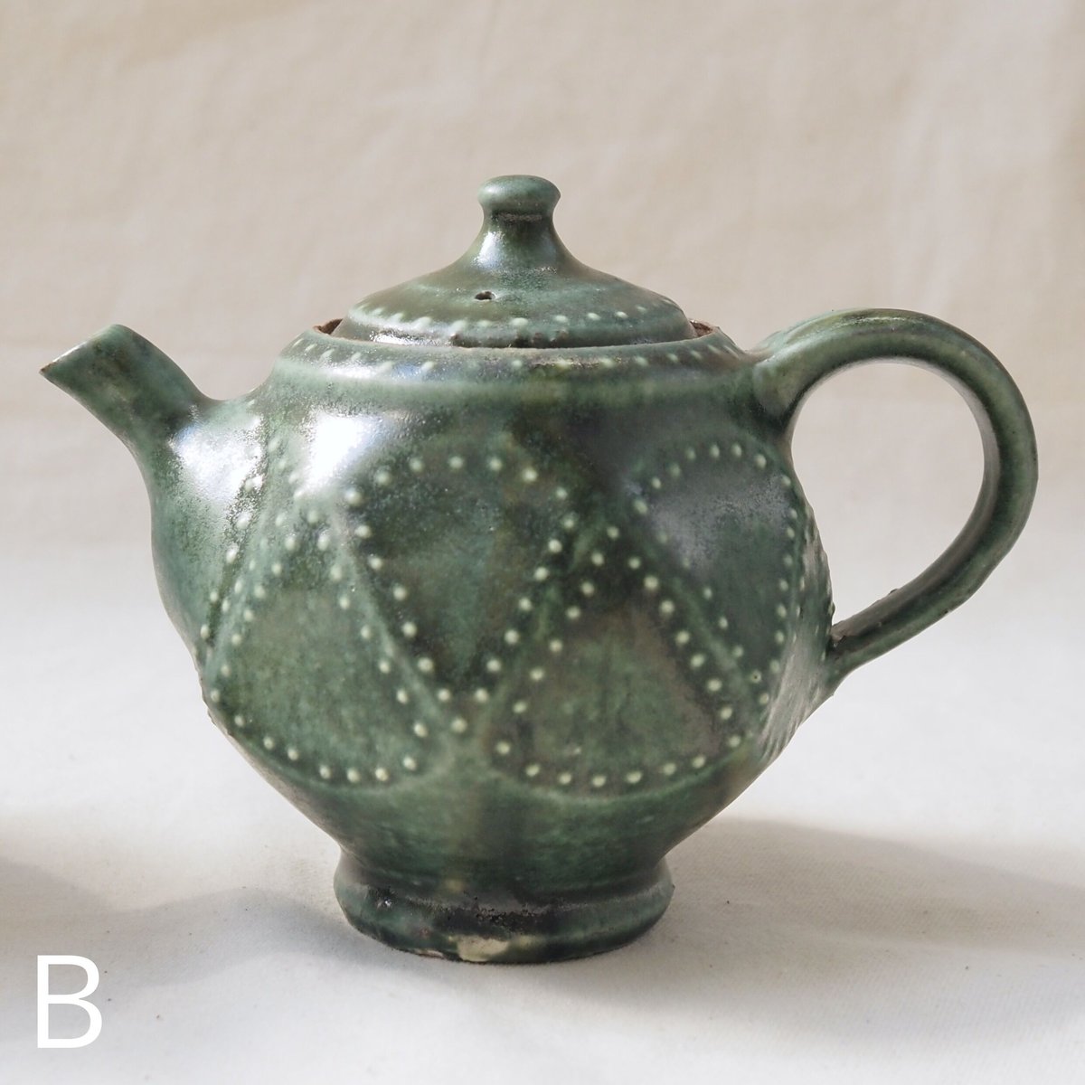 緑釉急須【財満晋平】 | ドライフラワーと、うつわと暮らし。TOKYO