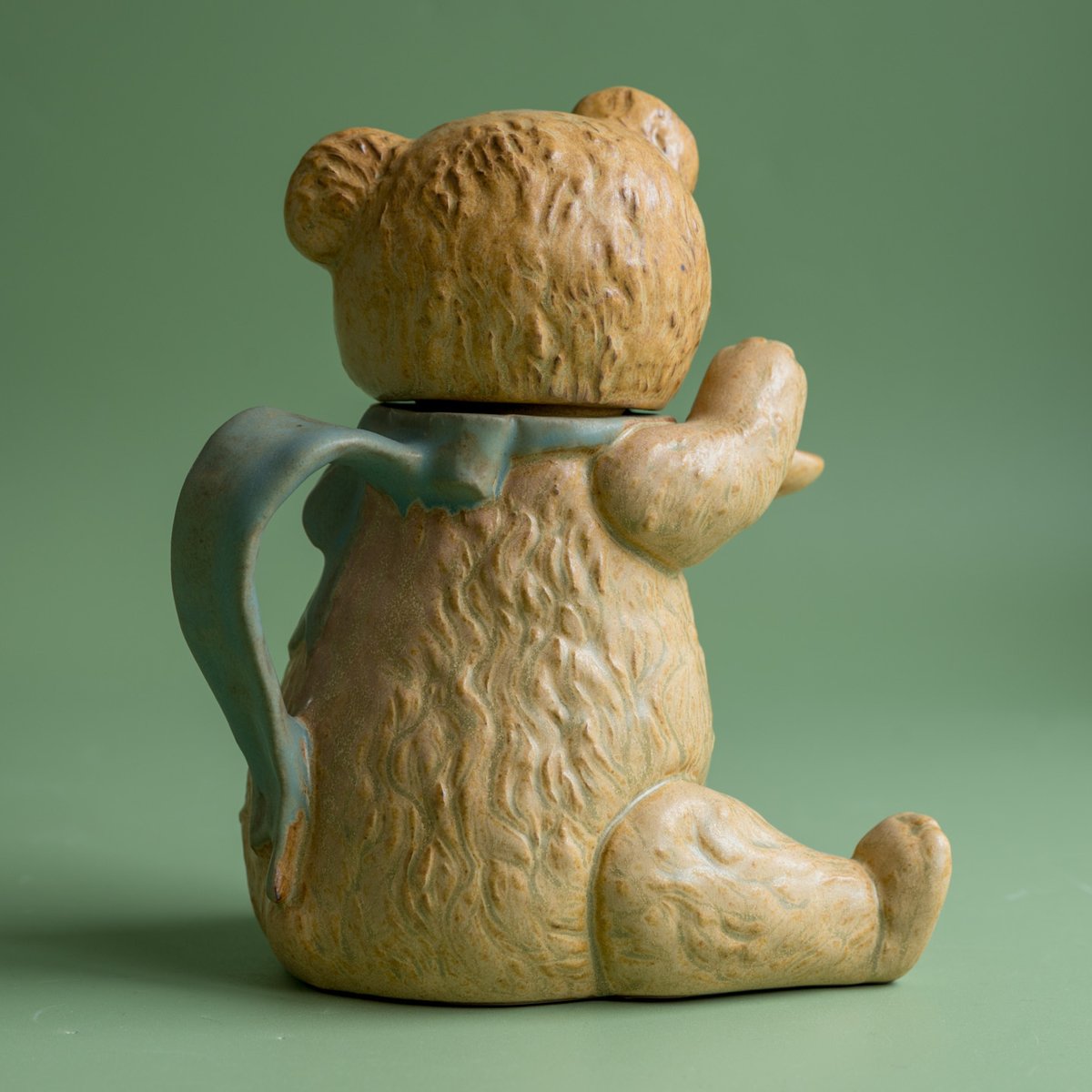 くまのポット(Pot A bear)P63【かしわ窯】 | ドライフラワーと、うつわ