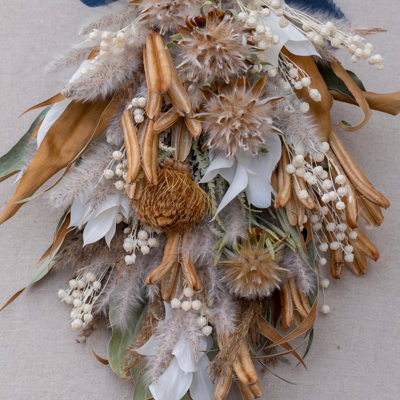 ドライフラワースワッグG ブラウン系 | ドライフラワーと、うつわと