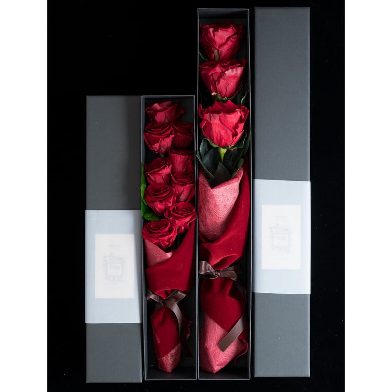 バラ9本のROSE BOX🌹「いつも一緒にいよう」 | ドライフラワーと