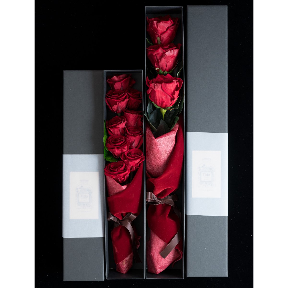 バラ9本のROSE BOX🌹（還暦のお祝いにおすすめ） | ドライフラワーと