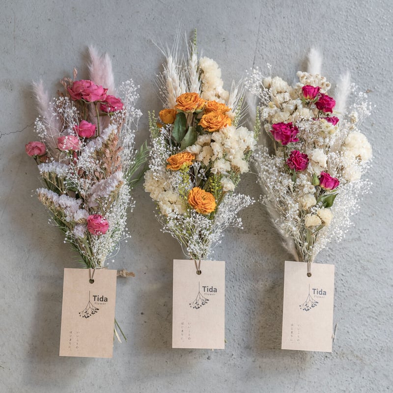 バラ入り）Tida Flowerの、ドライフラワーミニスワッグ | ドライ