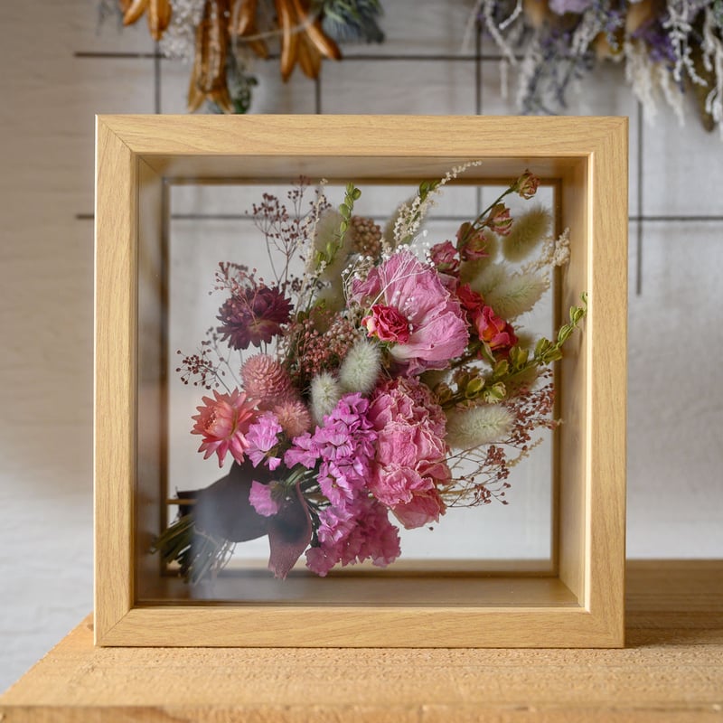 【完売】紫陽花ドライフラワー＊3Dインテリアフレーム♡ 【完売】紫陽花ドライフラワー＊3Dインテリアフレーム♡