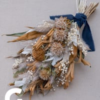 ホワイトグレー系ドライフラワースワッグ | ドライフラワーと、うつわ