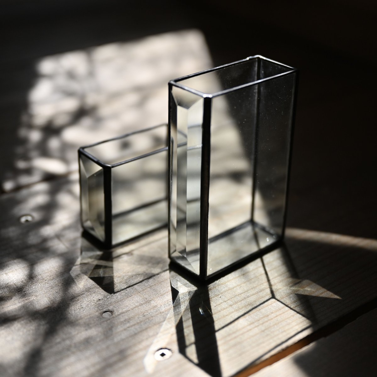 プリズムステンドグラスフラワーベースM・Glass&Art MOMO