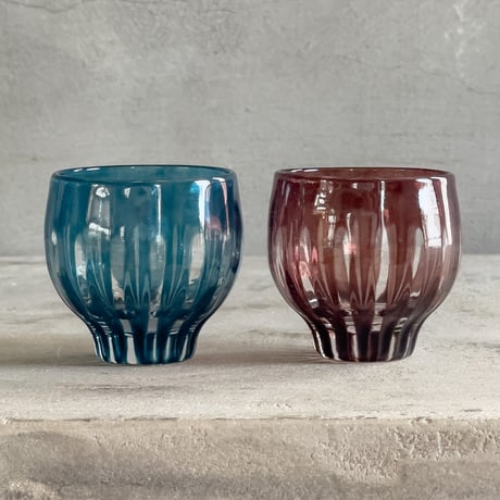 【美品】花岡央　ガラス食器 ren 花岡央｜ぐい呑み D ren - 趣佳(シュカ) | キナリノモール