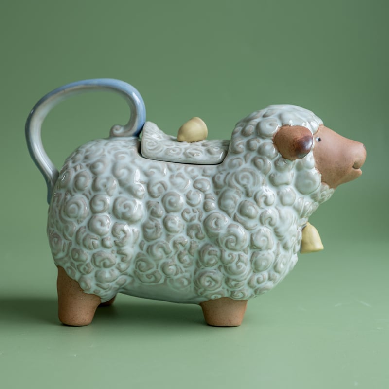 ひつじのポット(Pot A sheep)P62【かしわ窯】 | ドライフラワーと