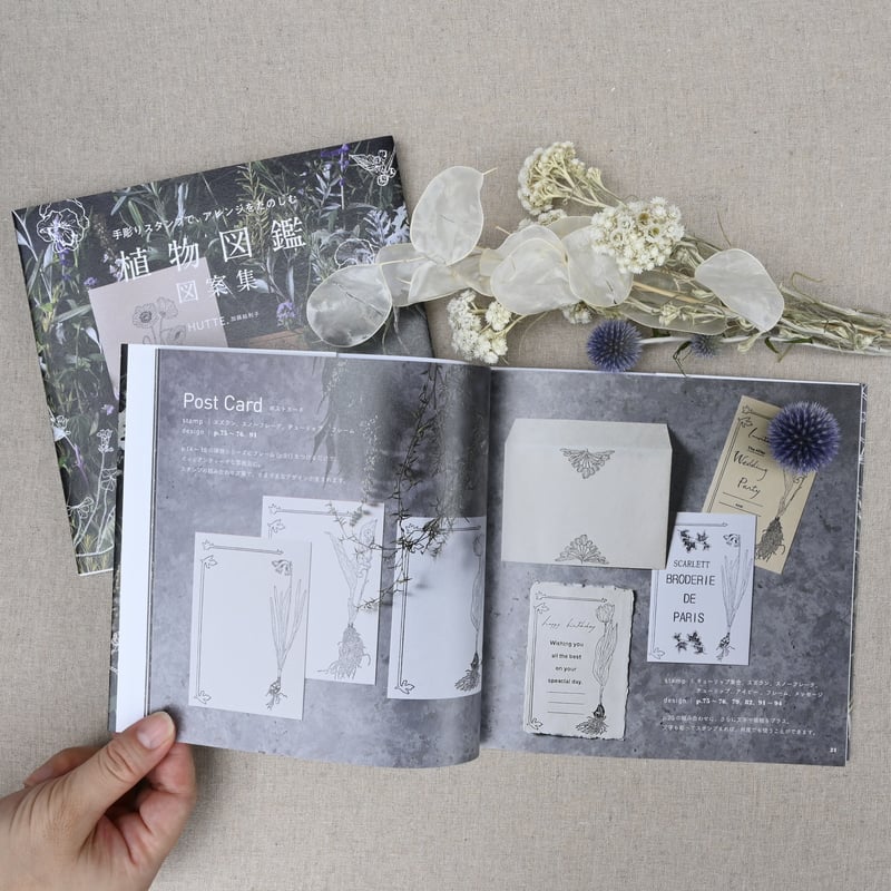 HUTTE. 植物図鑑 図案集 | ドライフラワーと、うつわと暮らし。TOKYO