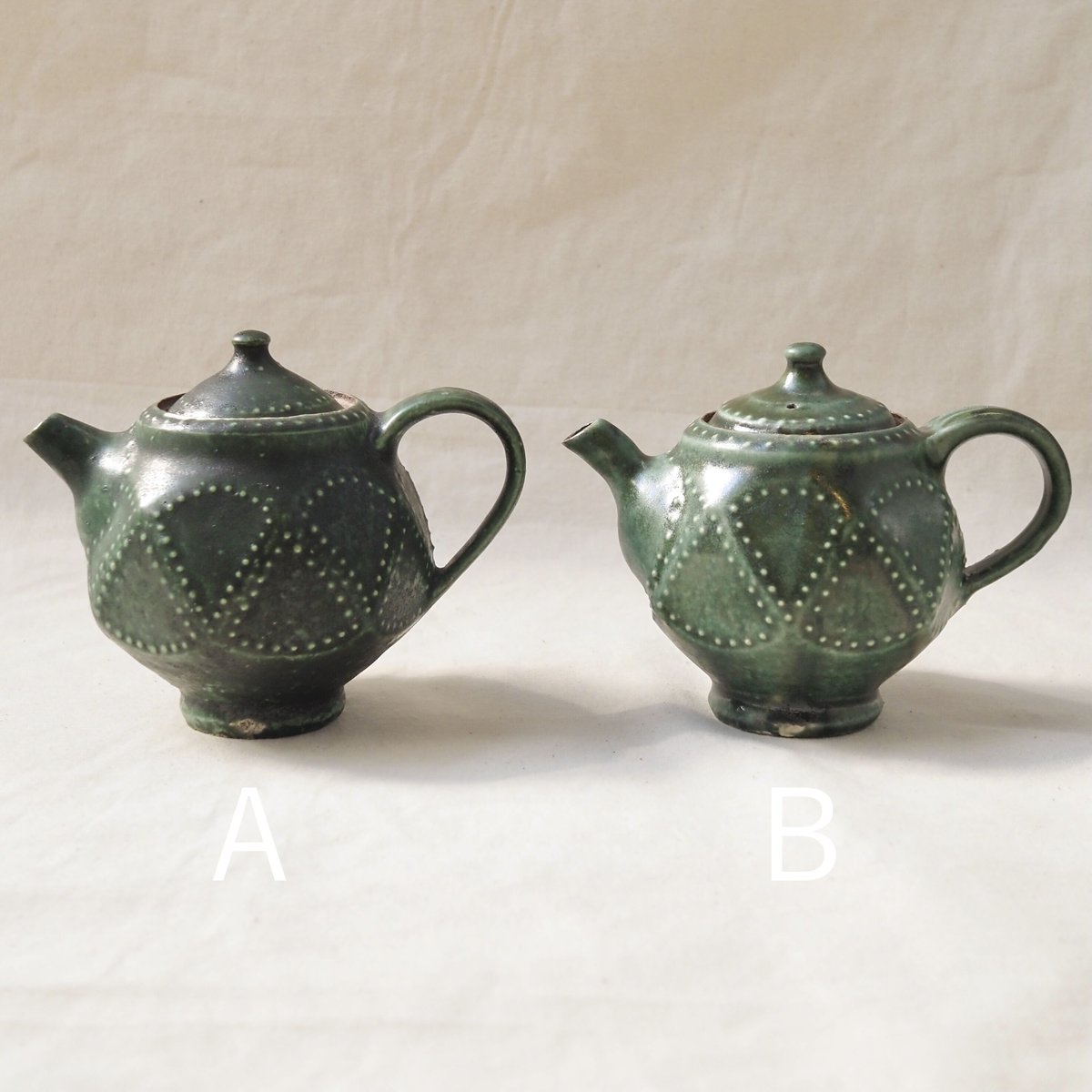 緑釉急須【財満晋平】 | ドライフラワーと、うつわと暮らし。TOKYO