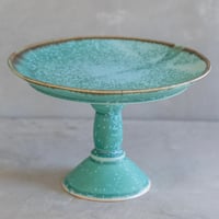 トルコ釉オーバル皿【宮本めぐみ】※一点もの | ドライフラワーと