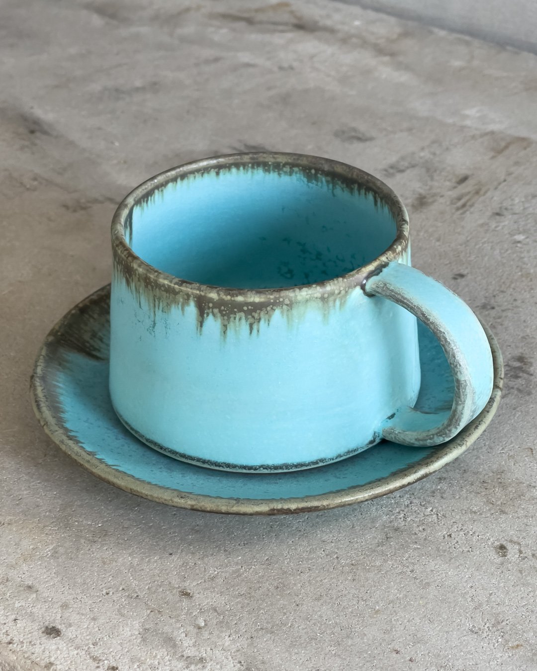 ベイシティローラーズ　カップ＆ソーサー カップとソーサー【宮本めぐみ】 | ドライフラワーと、うつわと