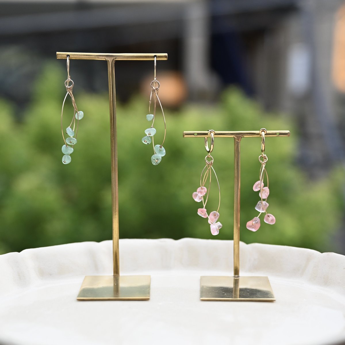 コロコロ☆ドライフラワー入りイヤリング❤︎ ブーケ ピアス・イヤリング/Yahya | ドライフラワーと、うつわと暮らし