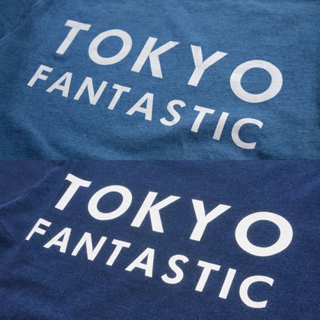 【インディゴ染め】TOKYO FANTASTIC Indigo ブランドロゴ Tシャツ