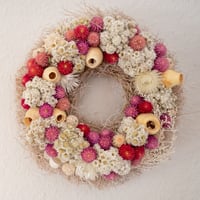 ふわふわパンパスグラスのリース | ドライフラワーと、うつわと