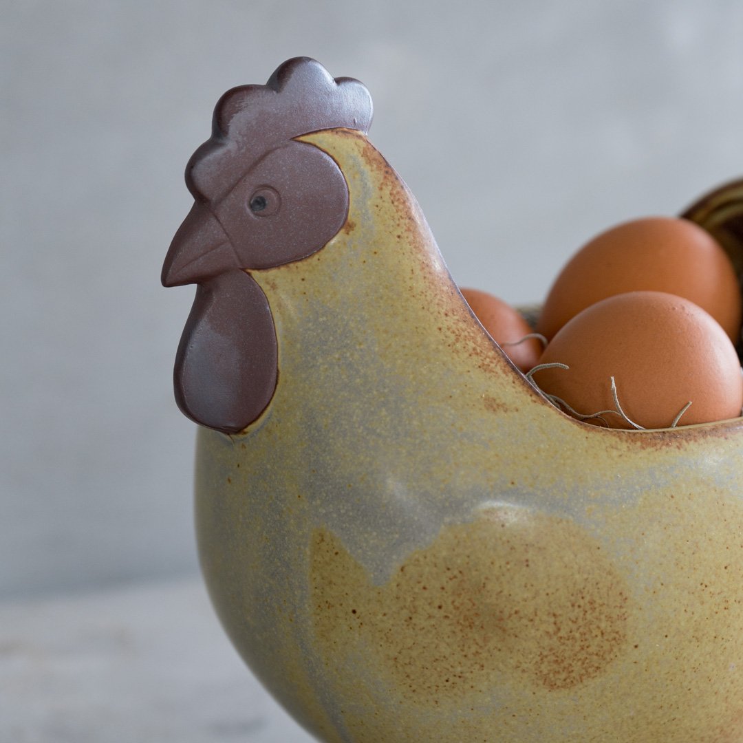 リサ・ラーソン×かしわ窯】にわとりのエッグカップ（大） ＜ヘリテージ