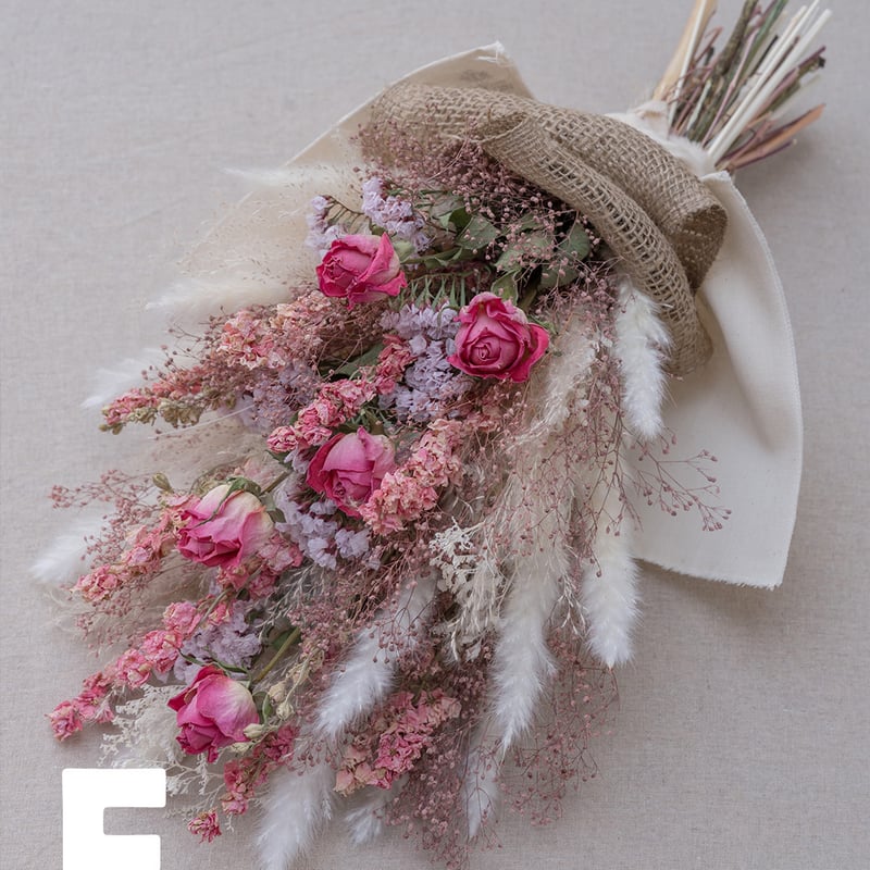 春満開ドライフラワースワッグ⚘*⋆華やかな春の花々✿*:coral pink 春満開ドライフラワースワッグ⚘*⋆華やかな春の花々✿*:coral pink