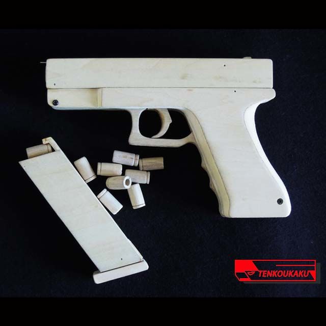 ブローバックする輪ゴム銃（排莢機能付）製作解説書・グロック