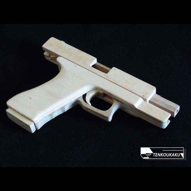 Glock 段ボールグロック Cardboard BlowBack Rubber Band Gun (Glock) - Part 2 Tutorial