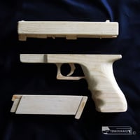 ブローバックする輪ゴム銃（排莢機能付）・グロック タイプver.2