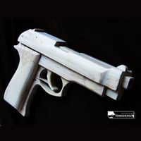 ブローバックする輪ゴム銃製作解説書PDFデータ・ベレッタタイプ