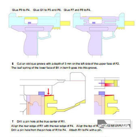 Blowback Rubber Band Machine Gun with Ejection Function・Micro UZI type（English version）