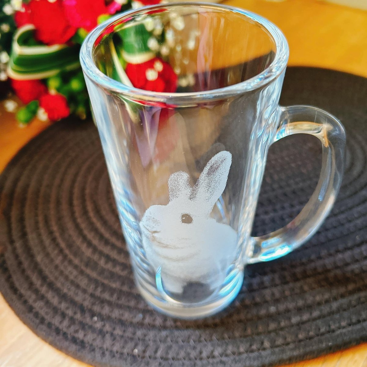 ビールジョッキ オリジナル ペット グッズ 写真彫刻 サンドブラスト