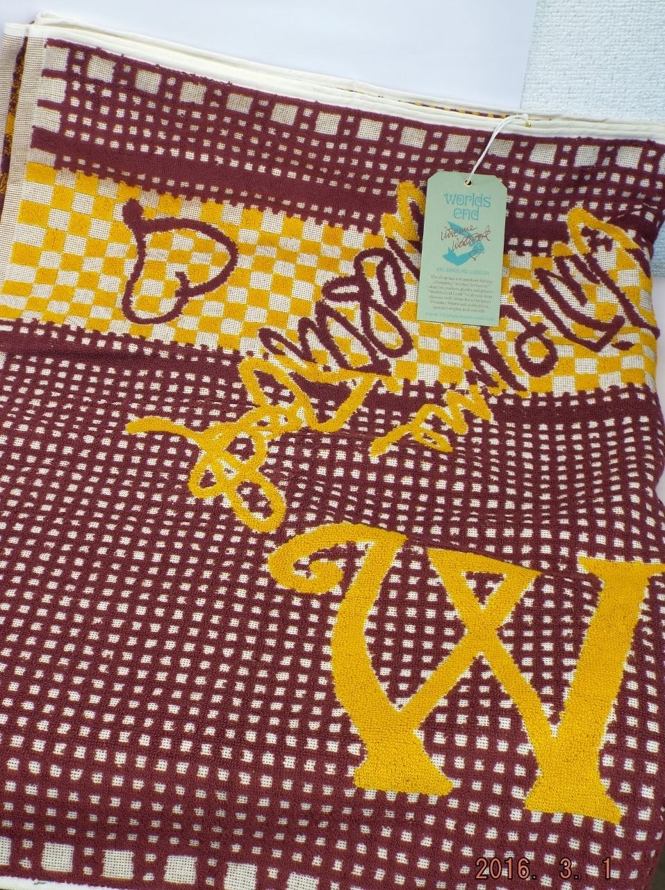 ヴィヴィアンウエストウッド ビーチタオル Worlds End 限定