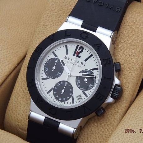 ブルガリ腕時計 アルミニウム クロノ