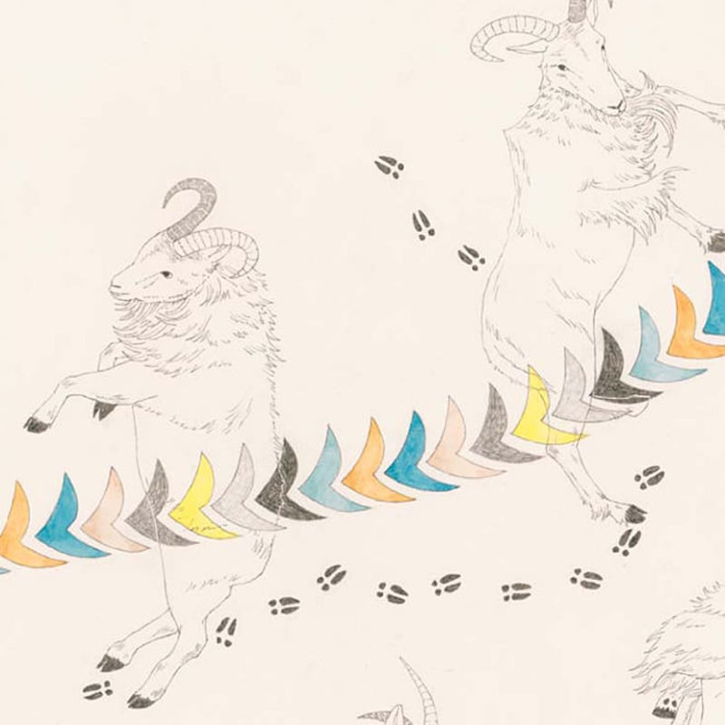 in a square space 」ミナ ペルホネン 個展限定ポスター in a square space 」ミナ ペルホネン 個展限定ポスター