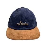 Atata ロゴ コーデュロイキャップ